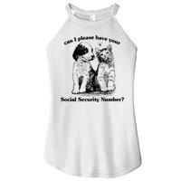 Can I Please Have Your Social Security Number Women's Perfect Tri Rocker Tank