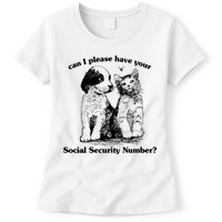 Can I Please Have Your Social Security Number Womens T-Shirt