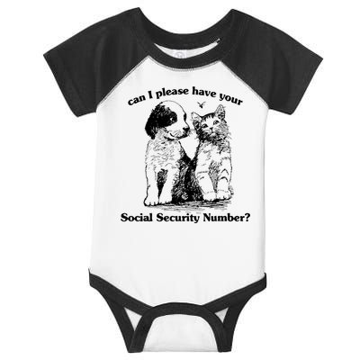 Can I Please Have Your Social Security Number Infant Baby Jersey Bodysuit