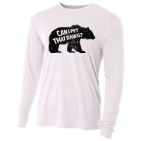 Can I Pet That Dog Funny Dawg Meme Funny Dog Cooling Performance Long Sleeve Crew