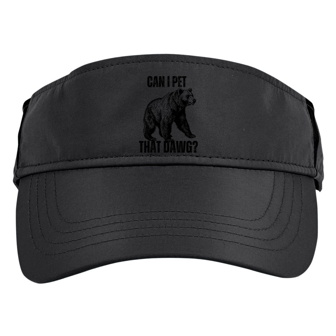 Can I Pet That Dog Bear Meme Funny Dog Adult Drive Performance Visor
