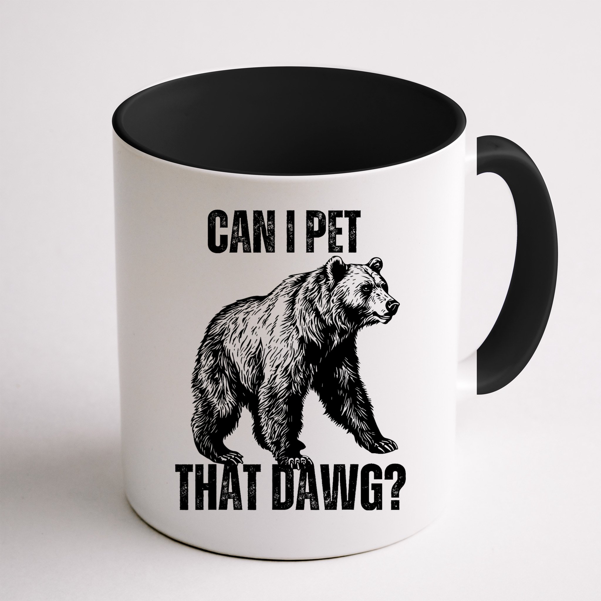 Can I Pet That Dog Bear Meme Funny Dog Mug