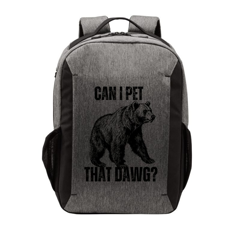Can I Pet That Dog Bear Meme Funny Dog Vector Backpack