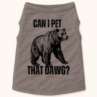 Can I Pet That Dog Bear Meme Funny Dog Doggie Tank