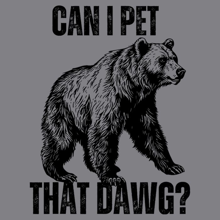 Can I Pet That Dog Bear Meme Funny Dog Doggie Tank