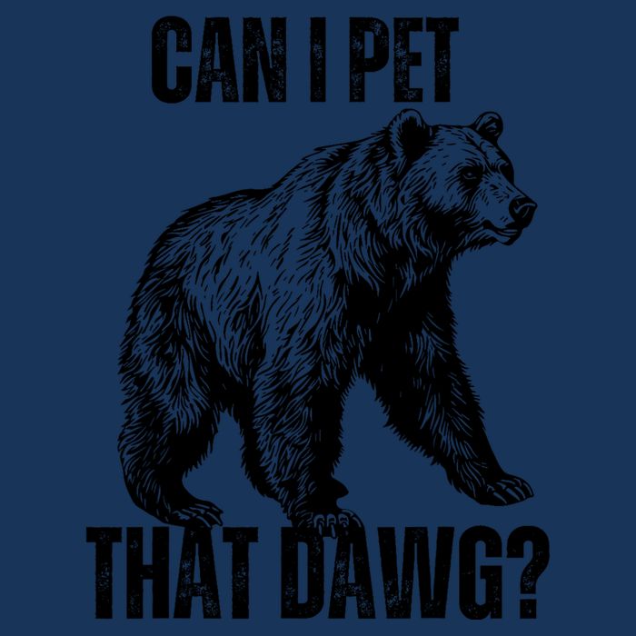 Can I Pet That Dog Bear Meme Funny Dog Infant Baby Jersey Bodysuit
