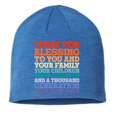 Christian I Pray For Blessings To You And Your Family A Gift Sustainable Beanie