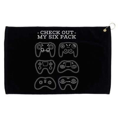 Cute I Paused My Game To Be Thankful Video Gamer Grommeted Golf Towel