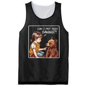 Can I Pet That Dawg! Pet Dog Meme Mesh Reversible Basketball Jersey Tank