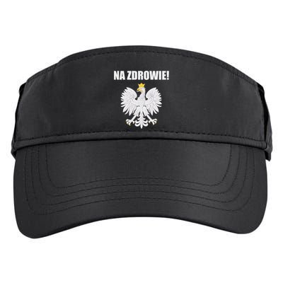Cheers In Polish Coat Of Arms Souvenir Funny Na Zdrowie Adult Drive Performance Visor