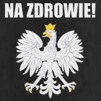Cheers In Polish Coat Of Arms Souvenir Funny Na Zdrowie Golf Towel