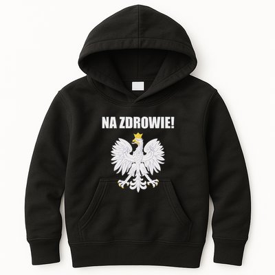 Cheers In Polish Coat Of Arms Souvenir Funny Na Zdrowie Kids Hoodie