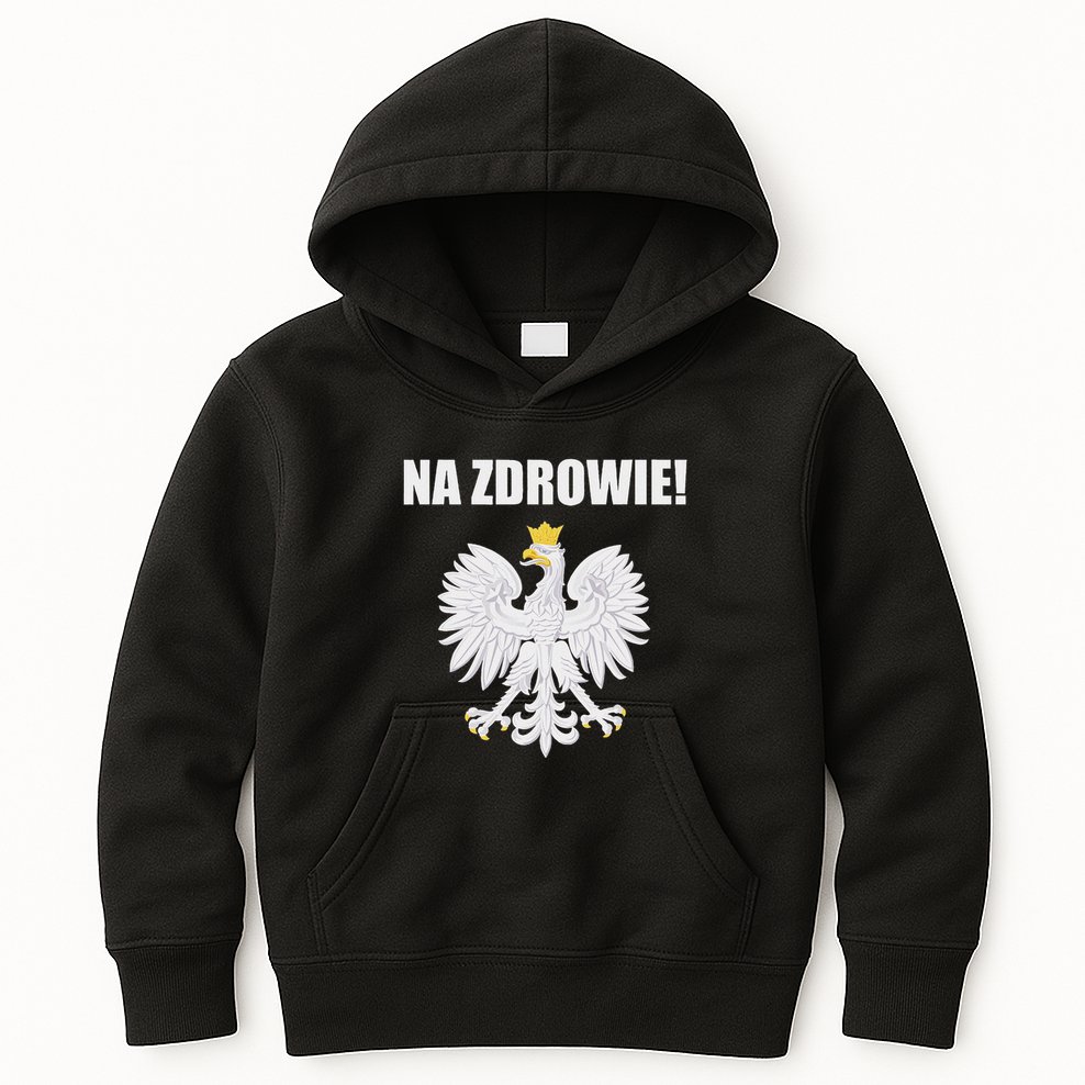 Cheers In Polish Coat Of Arms Souvenir Funny Na Zdrowie Kids Hoodie