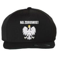 Cheers In Polish Coat Of Arms Souvenir Funny Na Zdrowie Wool Snapback Cap