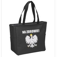 Cheers In Polish Coat Of Arms Souvenir Funny Na Zdrowie Zip Tote Bag