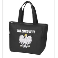 Cheers In Polish Coat Of Arms Souvenir Funny Na Zdrowie Zip Tote Bag