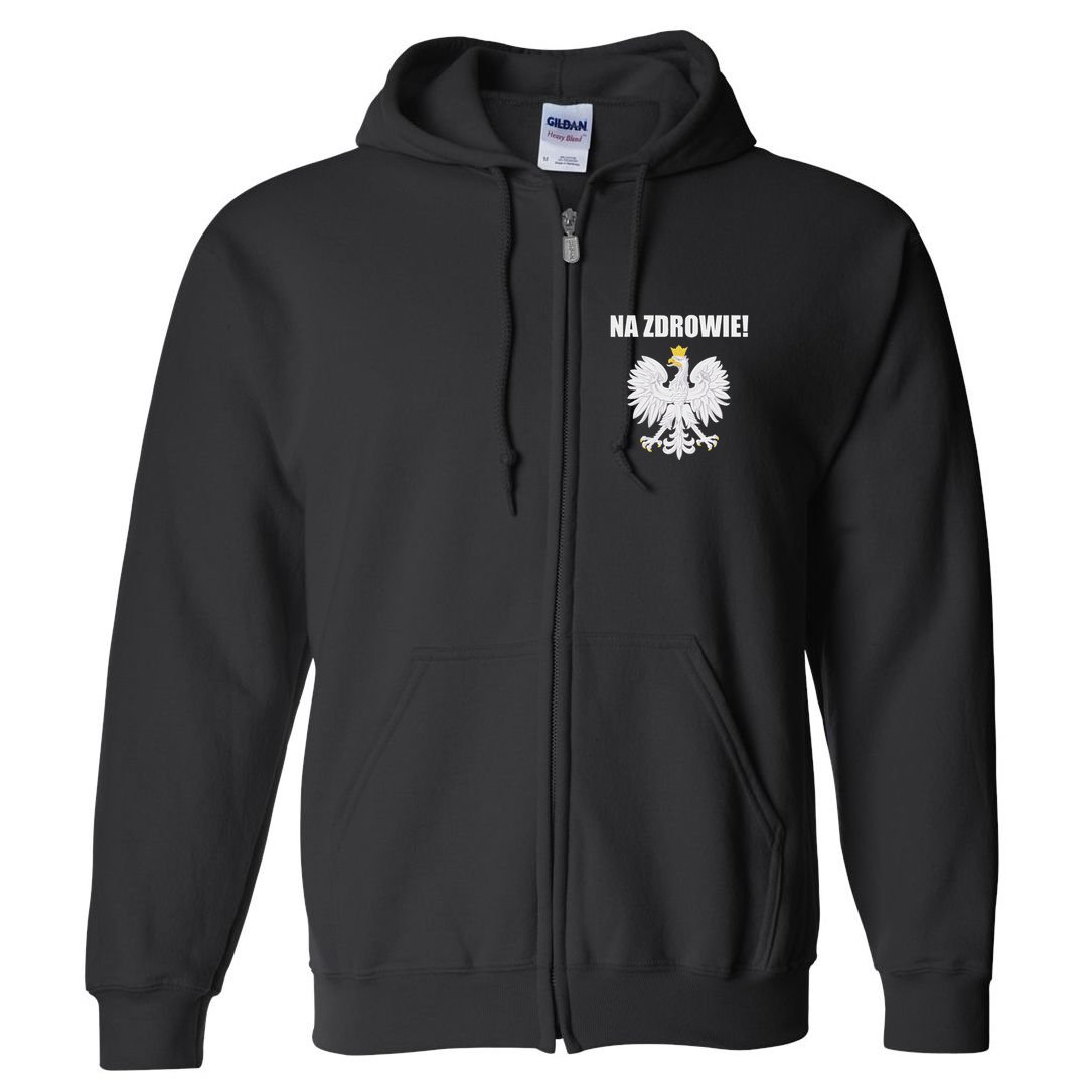 Cheers In Polish Coat Of Arms Souvenir Funny Na Zdrowie Full Zip Hoodie