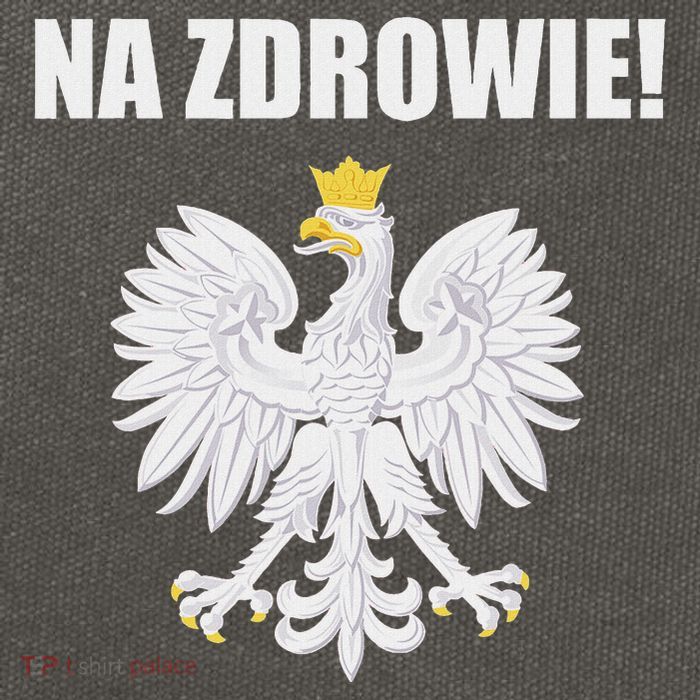 Cheers In Polish Coat Of Arms Souvenir Funny Na Zdrowie Cotton Canvas Backpack