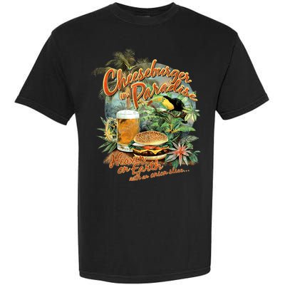 Cheeseburger In Paradise Heaven On Earth Funny Gift Garment-Dyed Heavyweight T-Shirt