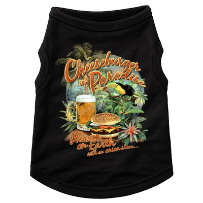 Cheeseburger In Paradise Heaven On Earth Funny Gift Doggie Tank