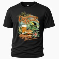 Cheeseburger In Paradise Heaven On Earth Funny Gift Cooling Performance Crew T-Shirt