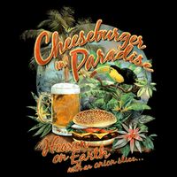 Cheeseburger In Paradise Heaven On Earth Funny Gift Cooling Performance Crew T-Shirt
