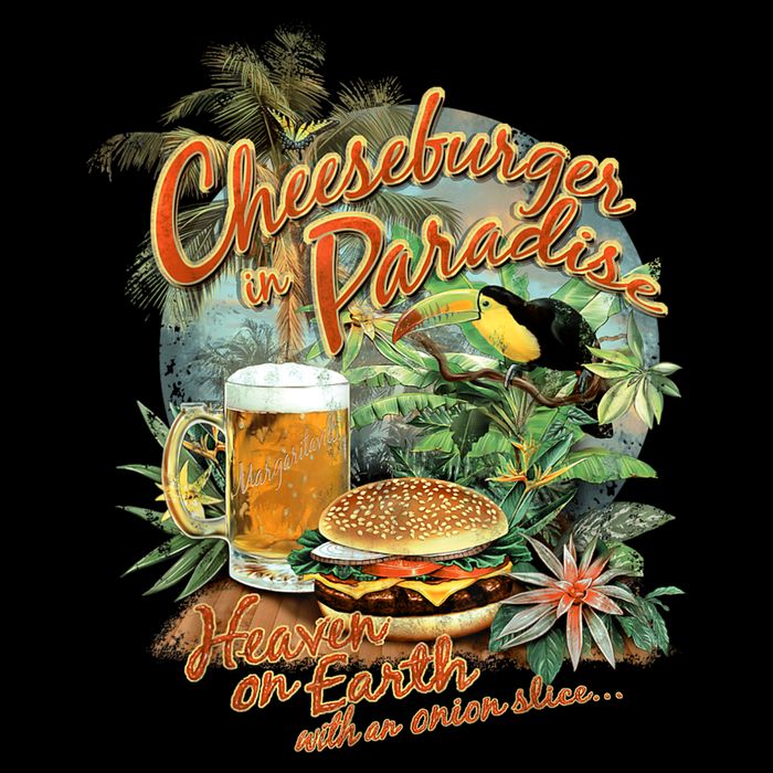Cheeseburger In Paradise Heaven On Earth Funny Gift Cooling Performance Crew T-Shirt