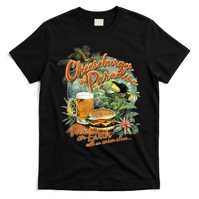 Cheeseburger In Paradise Heaven On Earth Funny Gift T-Shirt