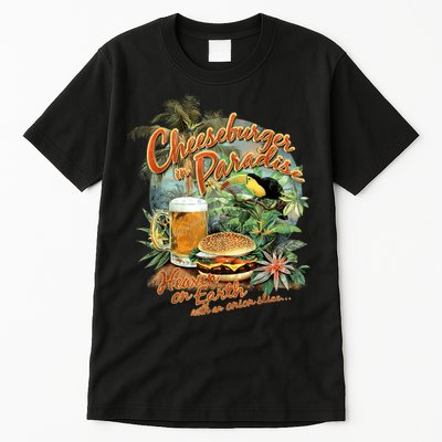 Cheeseburger In Paradise Heaven On Earth Funny Gift Tall T-Shirt