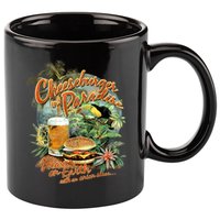 Cheeseburger In Paradise Heaven On Earth Funny Gift 11oz C Handle Ceramic Mug