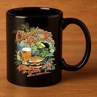 Cheeseburger In Paradise Heaven On Earth Funny Gift 11oz C Handle Ceramic Mug