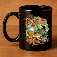 Cheeseburger In Paradise Heaven On Earth Funny Gift 11oz C Handle Ceramic Mug