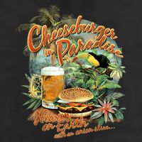 Cheeseburger In Paradise Heaven On Earth Funny Gift 11oz C Handle Ceramic Mug