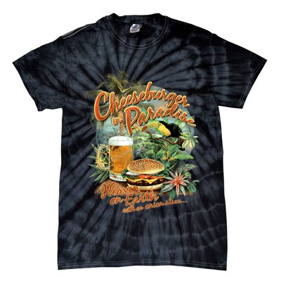 Cheeseburger In Paradise Heaven On Earth Funny Gift Tie-Dye T-Shirt