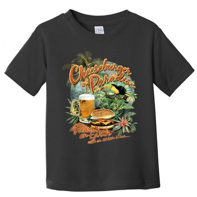 Cheeseburger In Paradise Heaven On Earth Funny Gift Toddler T-Shirt