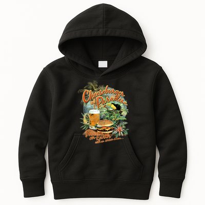Cheeseburger In Paradise Heaven On Earth Funny Gift Kids Hoodie