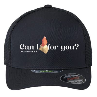 Can I Pray For You Christian Faith Jesus Novelty Design Flexfit Unipanel Trucker Cap