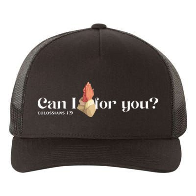 Can I Pray For You Christian Faith Jesus Novelty Design Yupoong Adult 5-Panel Trucker Hat