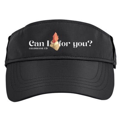 Can I Pray For You Christian Faith Jesus Novelty Design Adult Drive Performance Visor