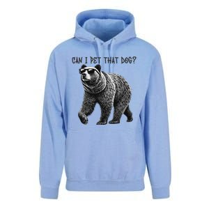 Can I Pet That Dog Funny Bear Unisex Surf Hoodie