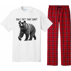 Can I Pet That Dog Funny Bear Pajama Set