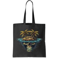 Cool Island Palm Trees Skull Beach Pirate Nautical Bag