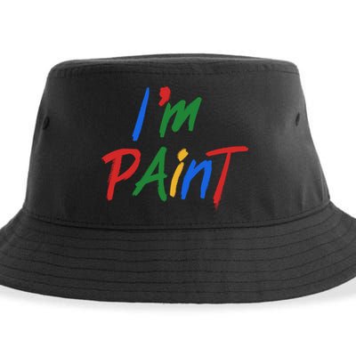 Cute Im Paint Childens Finger Painting Sustainable Bucket Hat