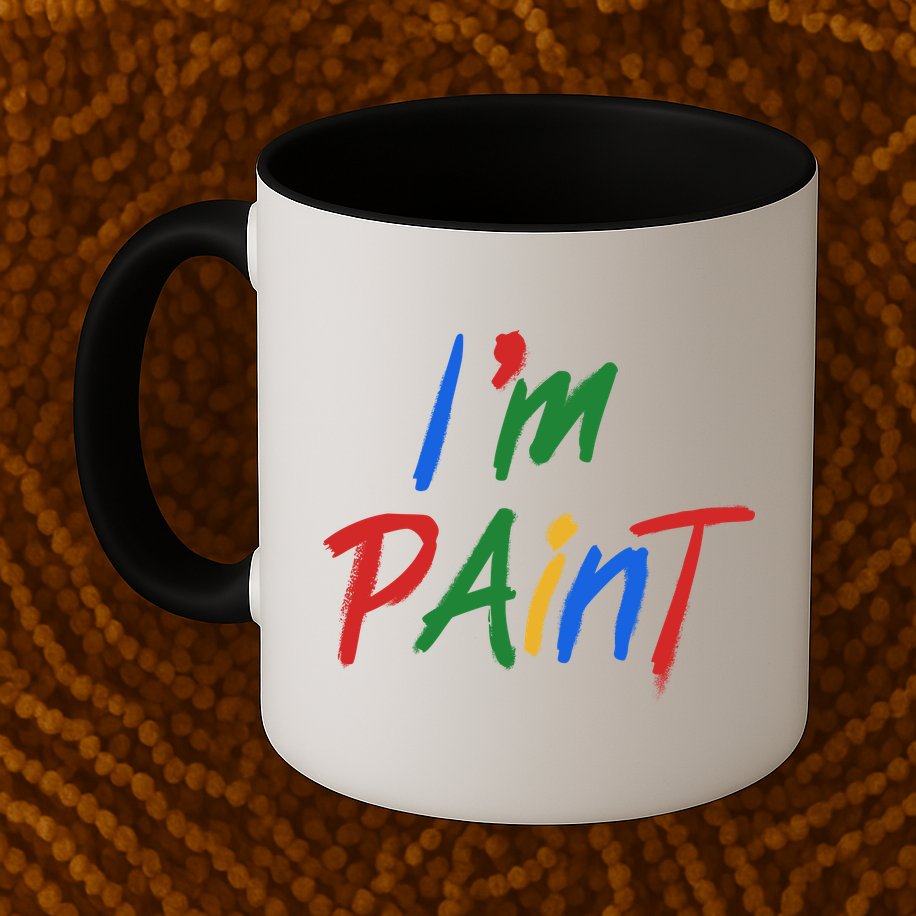 Cute Im Paint Childens Finger Painting Mug
