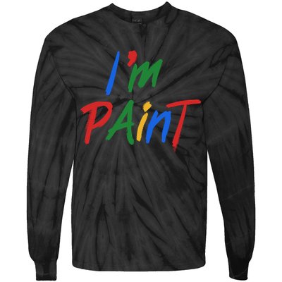 Cute Im Paint Childens Finger Painting Tie-Dye Long Sleeve Shirt