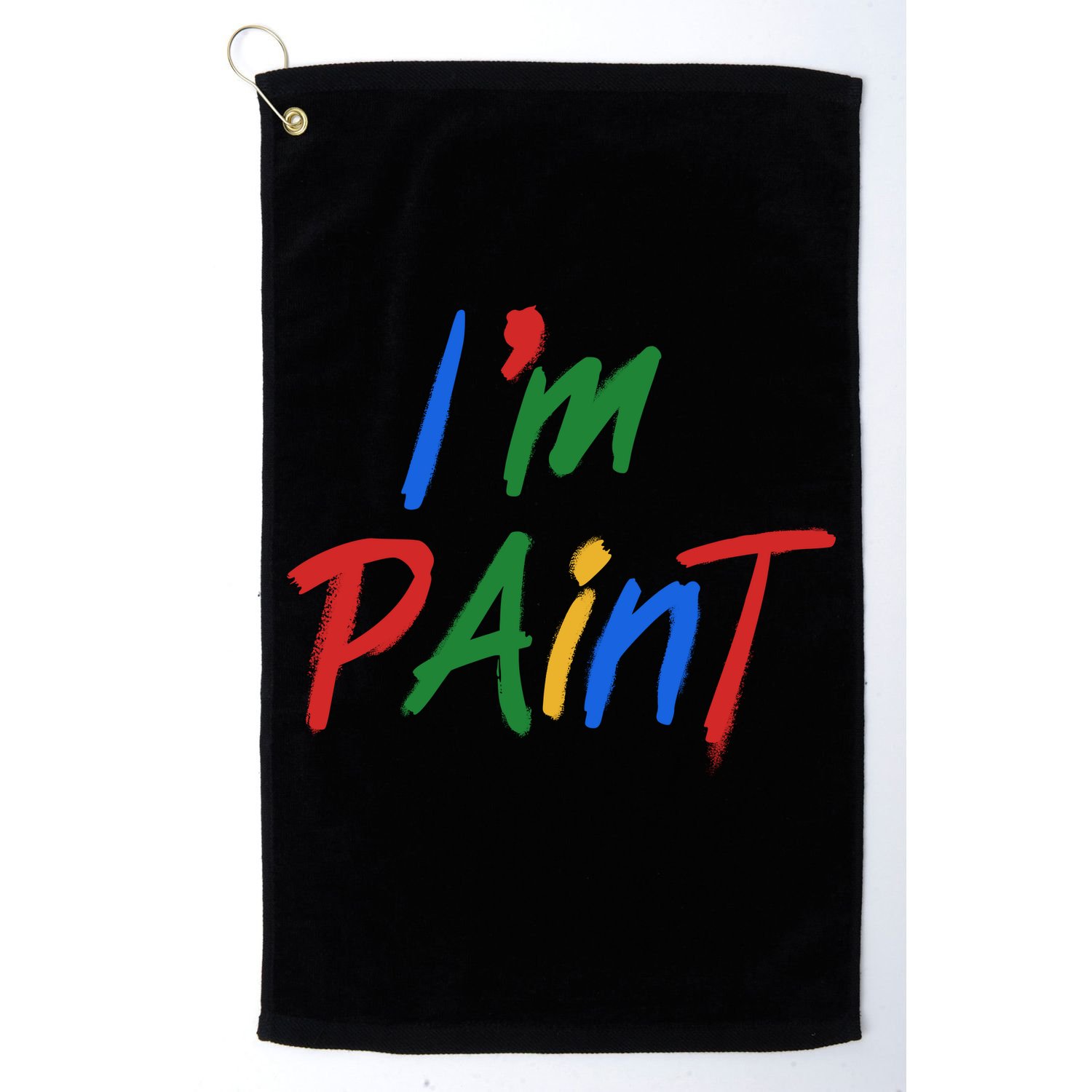Cute Im Paint Childens Finger Painting Golf Towel