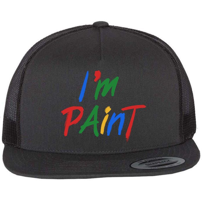Cute Im Paint Childens Finger Painting Flatbill Hat