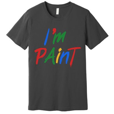 Cute Im Paint Childens Finger Painting Premium T-Shirt