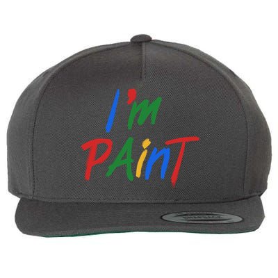 Cute Im Paint Childens Finger Painting Wool Snapback Cap