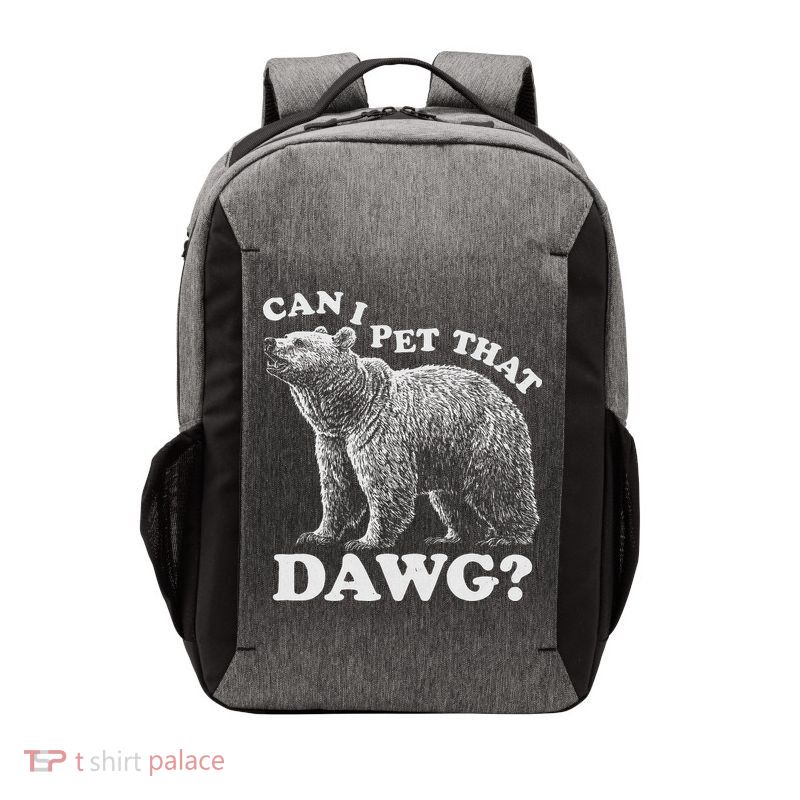 Can I Pet That Dog Dawg Bear Vector Backpack